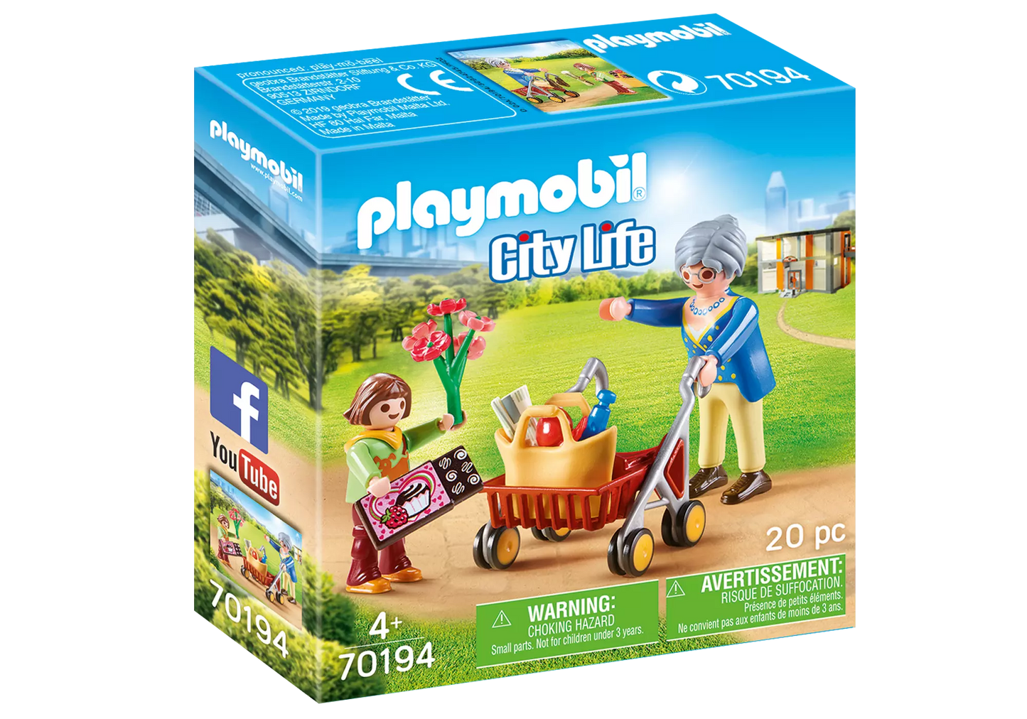 Playmobil 70194 City Life Oma mit Rollator - plegobil