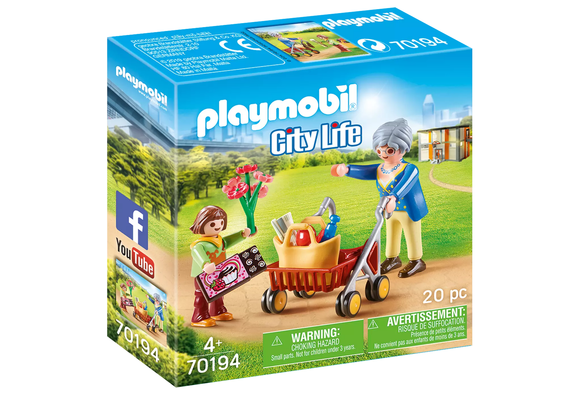Playmobil 70194 City Life Oma mit Rollator - plegobil