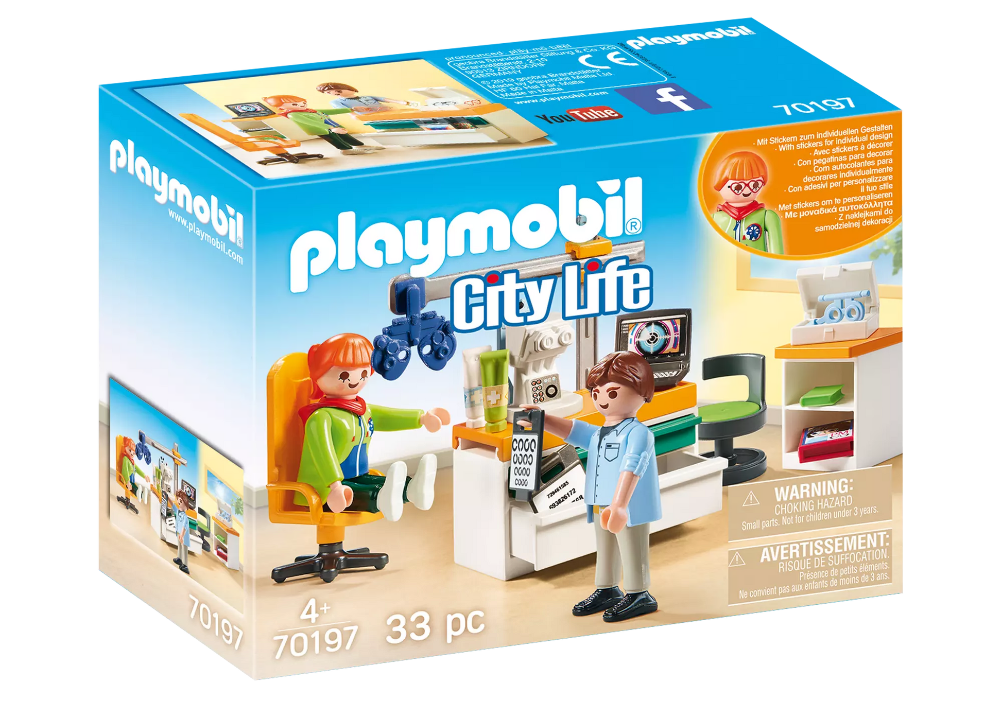 Playmobil 70197 City Life Beim Facharzt Augenarzt - plegobil