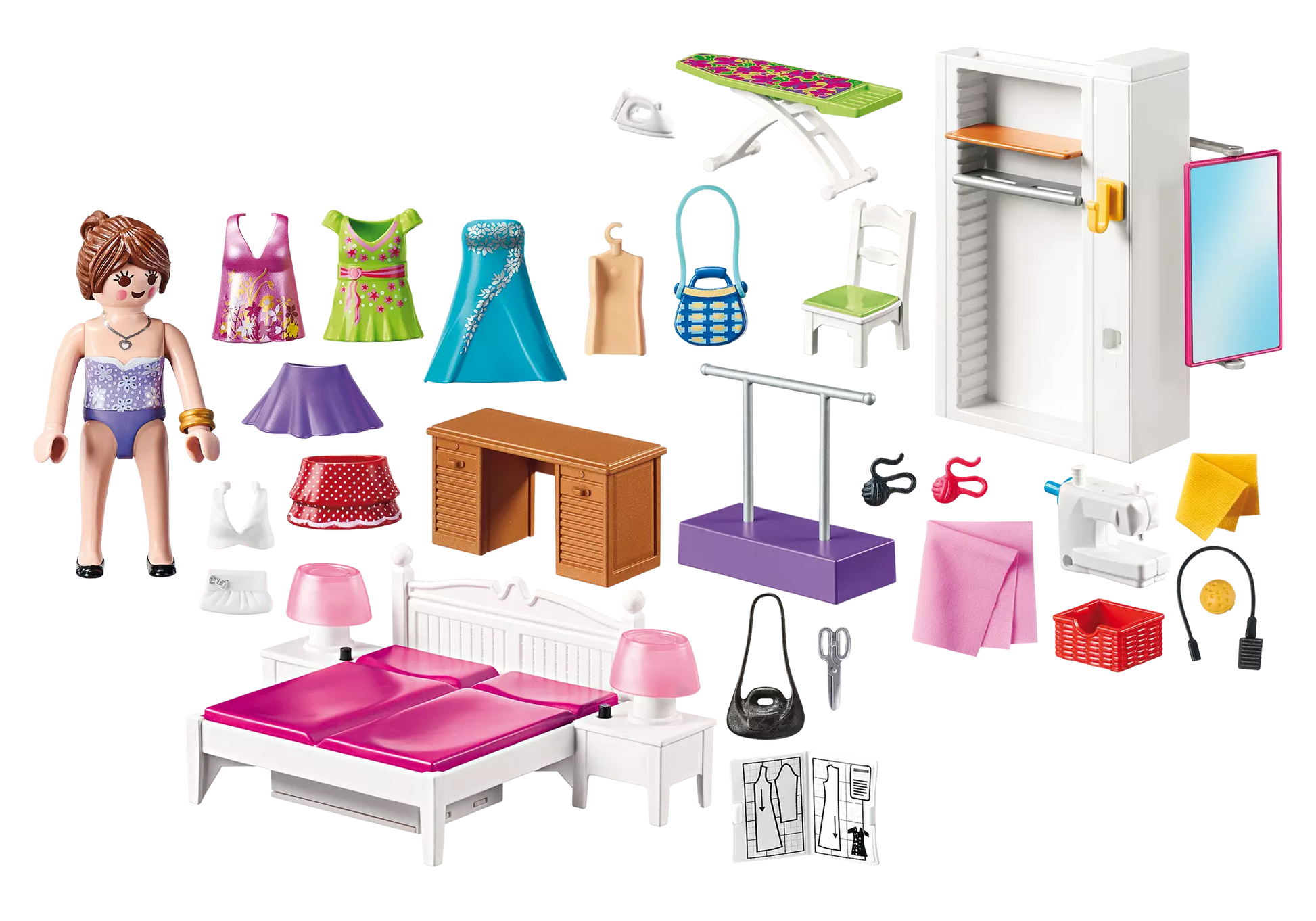 Playmobil 70208 Dollhouse Schlafzimmer mit Nähecke - plegobil
