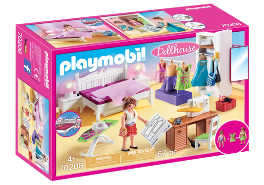 Playmobil 70208 Dollhouse Schlafzimmer mit Nähecke - plegobil