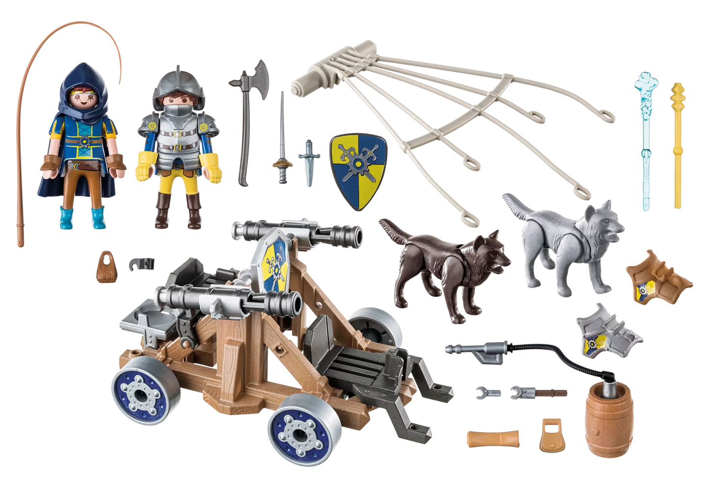 Playmobil 70225 Novelmore Wolfsgespann und Wasserkanone - plegobil