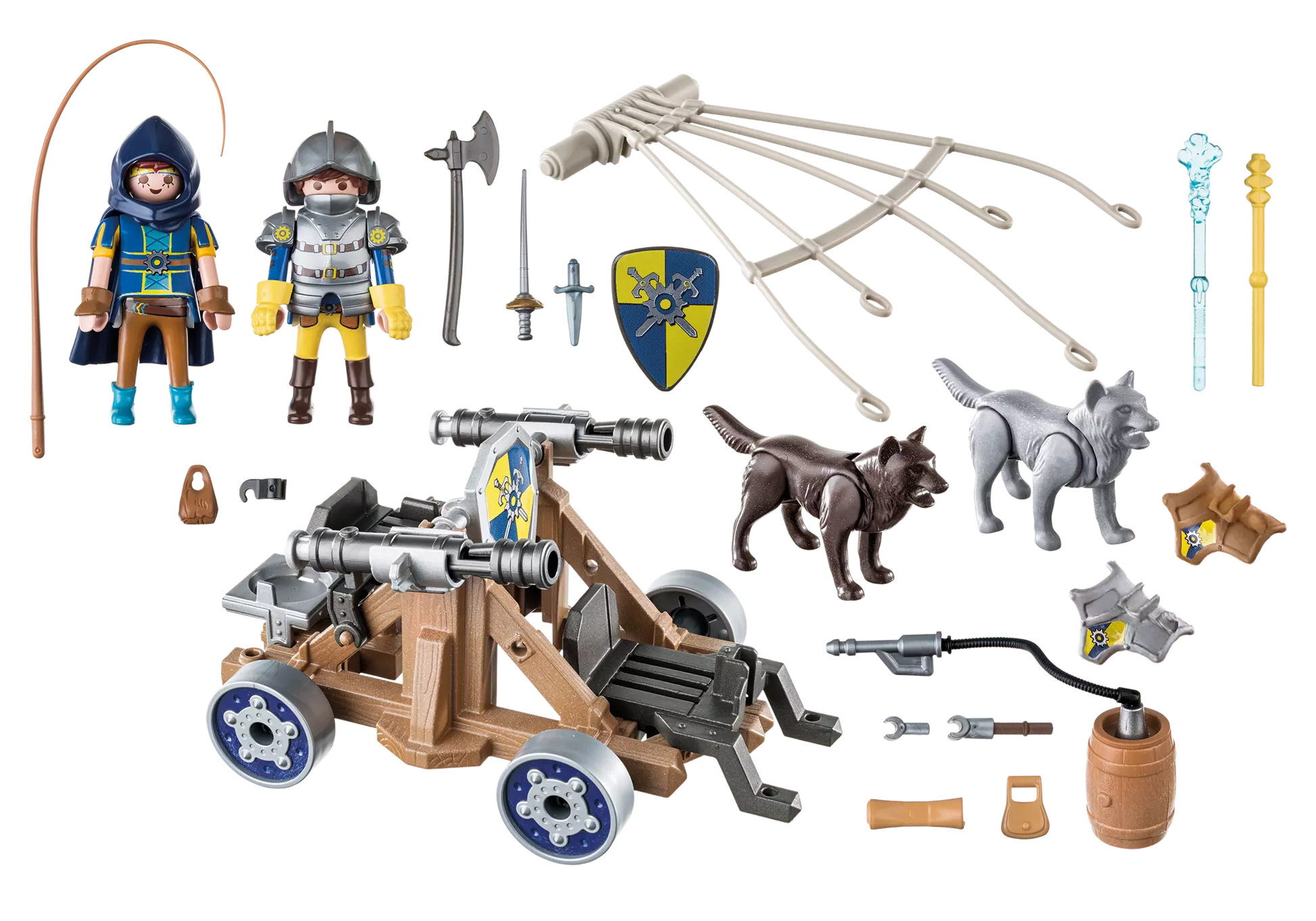 Playmobil 70225 Novelmore Wolfsgespann und Wasserkanone - plegobil
