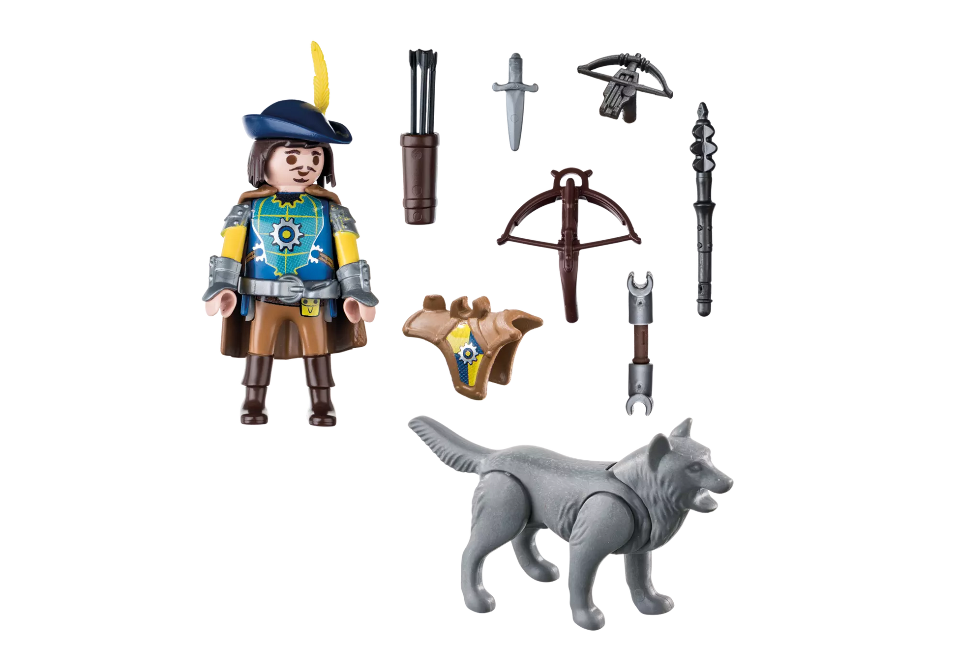 Playmobil 70229 Novelmore Armbrustschütze mit Wolf - plegobil