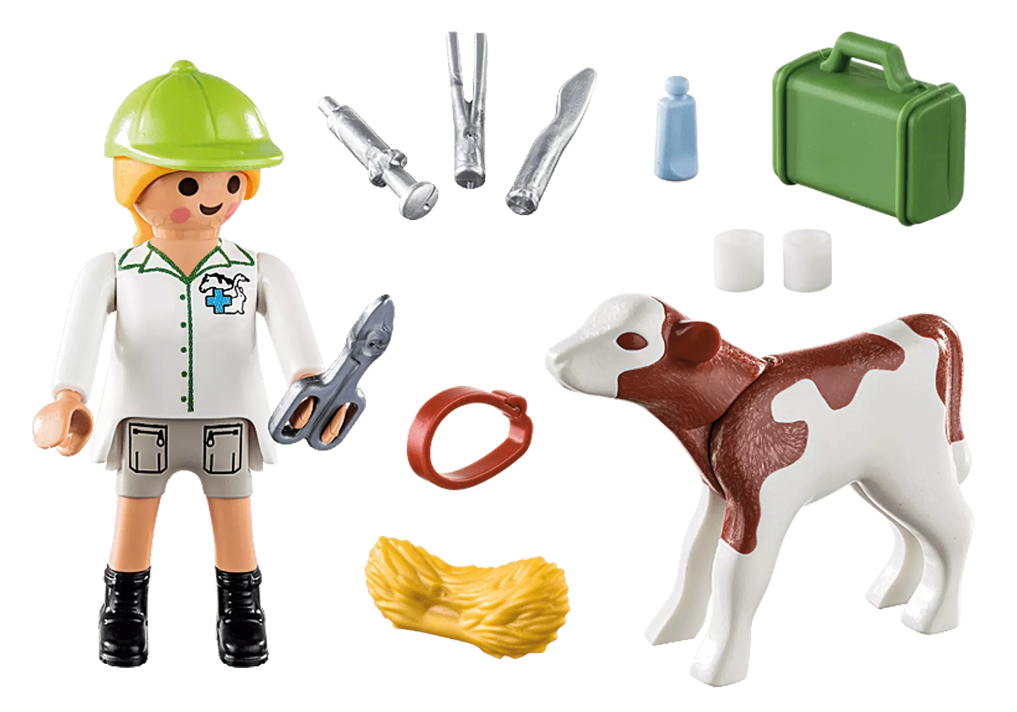 Playmobil 70252 Special Plus Tierärztin mit Kälbchen - plegobil