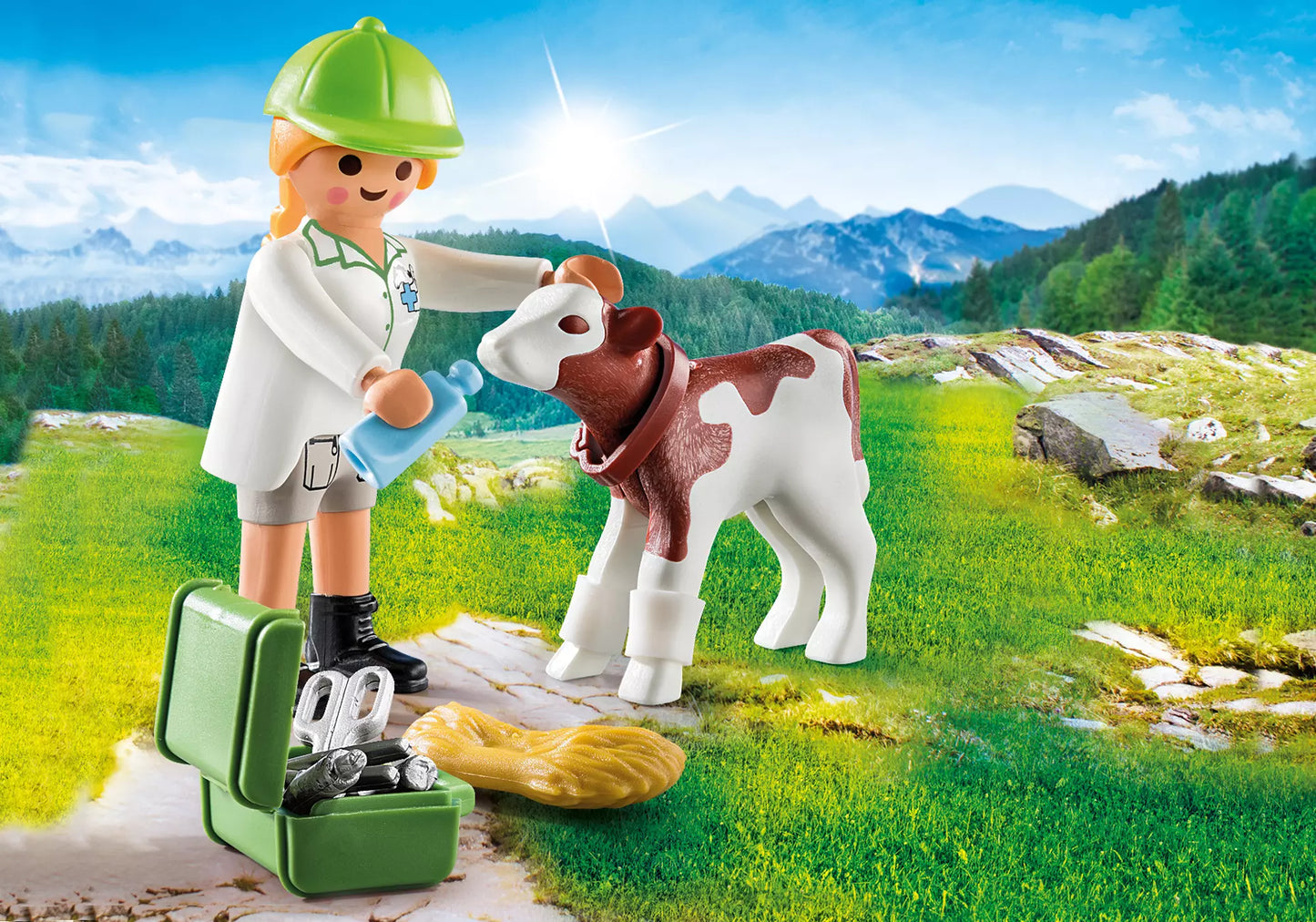 Playmobil 70252 Special Plus Tierärztin mit Kälbchen - plegobil