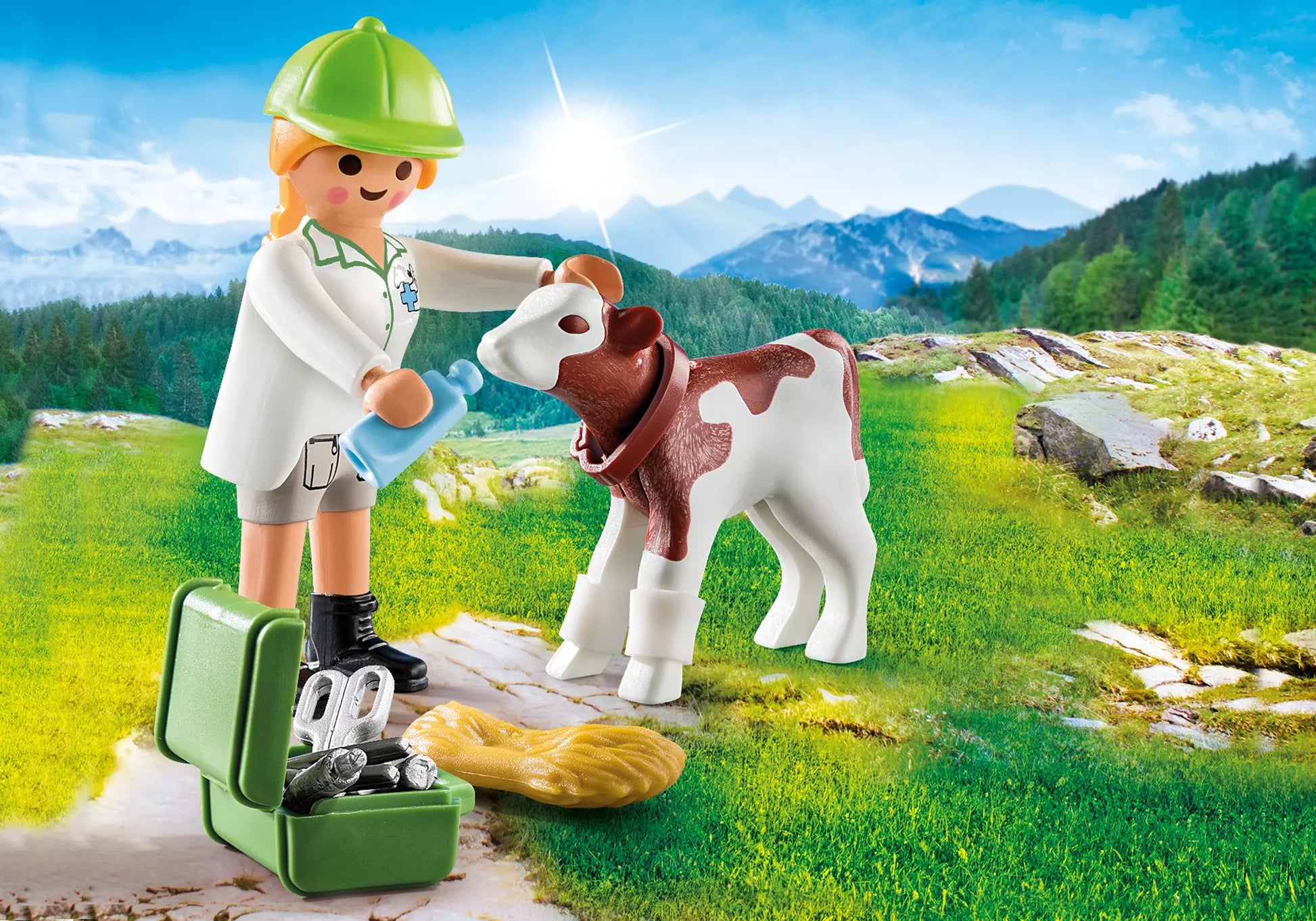 Playmobil 70252 Special Plus Tierärztin mit Kälbchen - plegobil