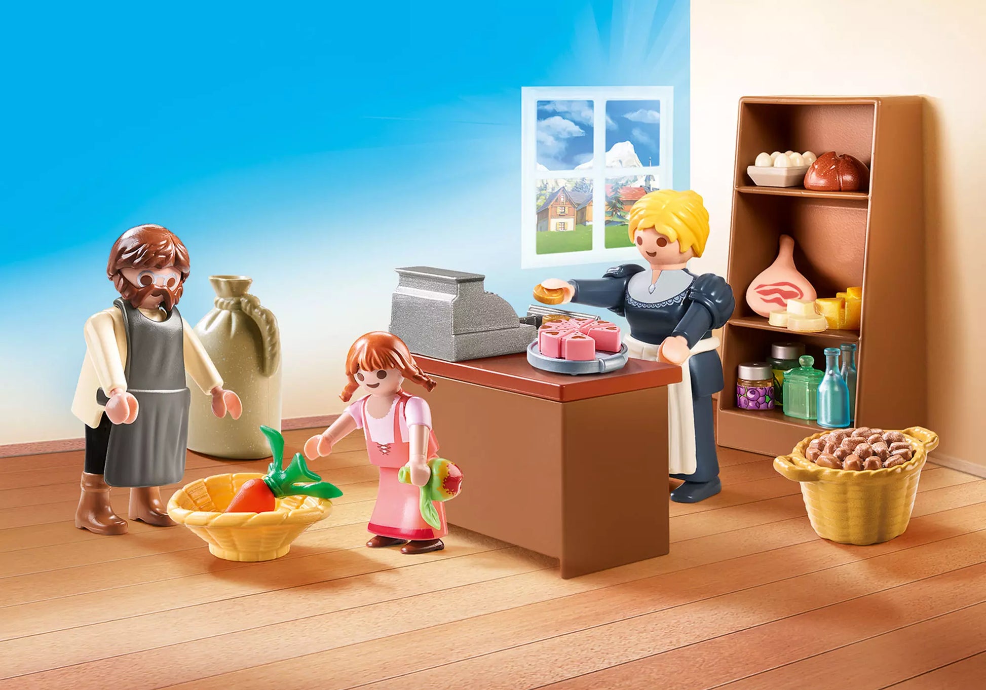 Playmobil 70257 Heidi Dorfladen der Familie Keller - plegobil