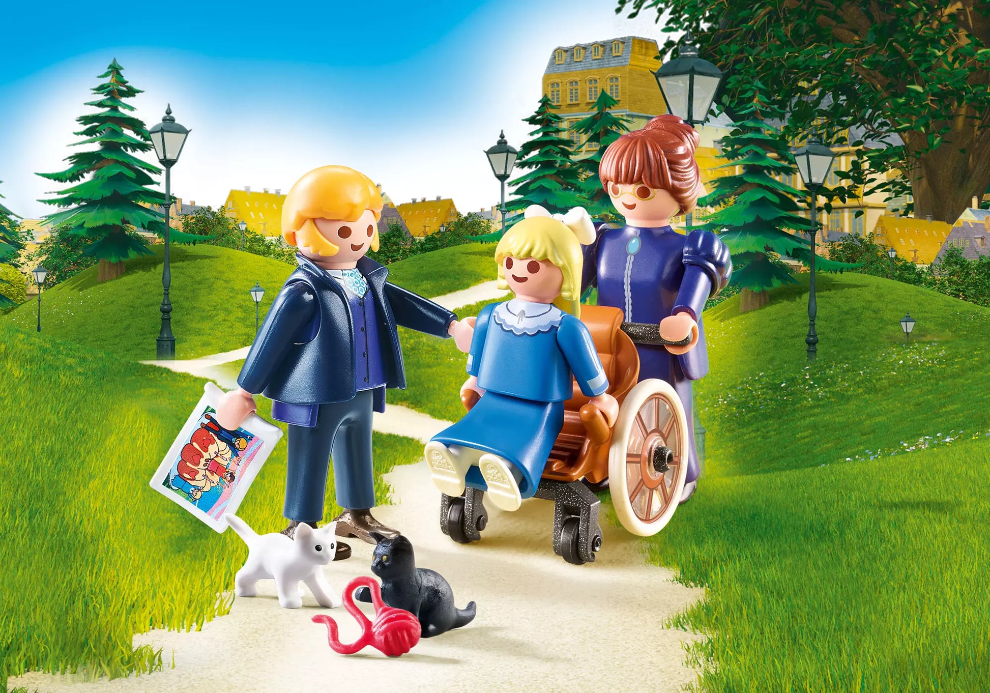 Playmobil 70258 Heidi Clara mit Vater und Fräulein Rottenmeier - plegobil