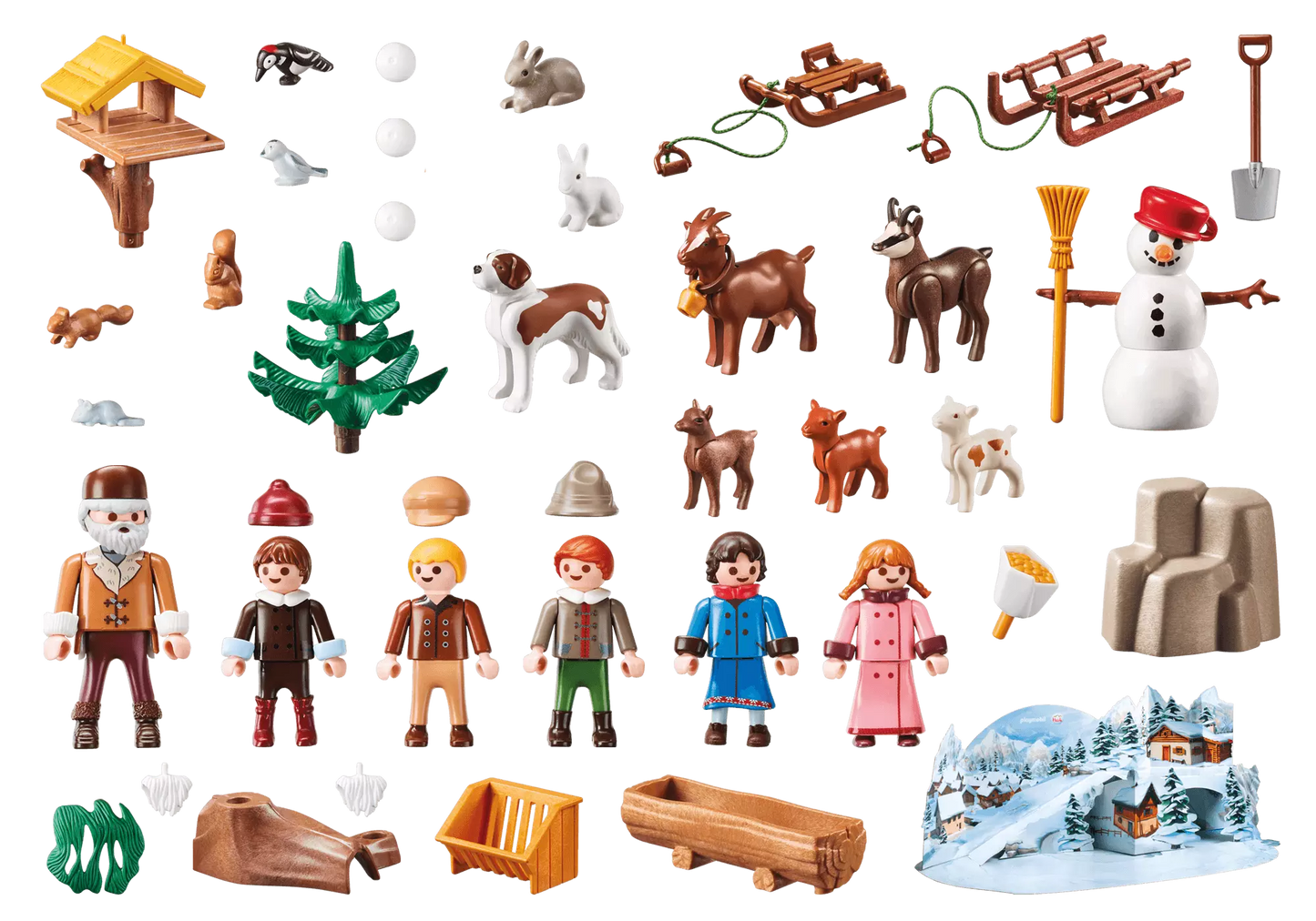 Playmobil 70260 Heidi Adventskalender Heidis Winterwelt - plegobil