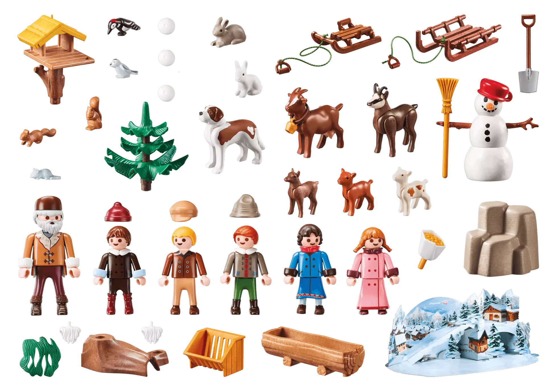 Playmobil 70260 Heidi Adventskalender Heidis Winterwelt - plegobil