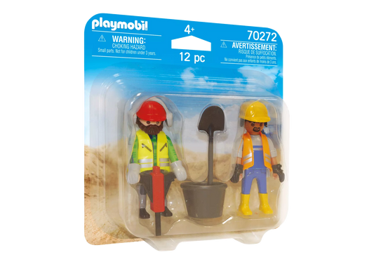 Playmobil 70272 City Action DuoPack Zwei Bauarbeiter - plegobil