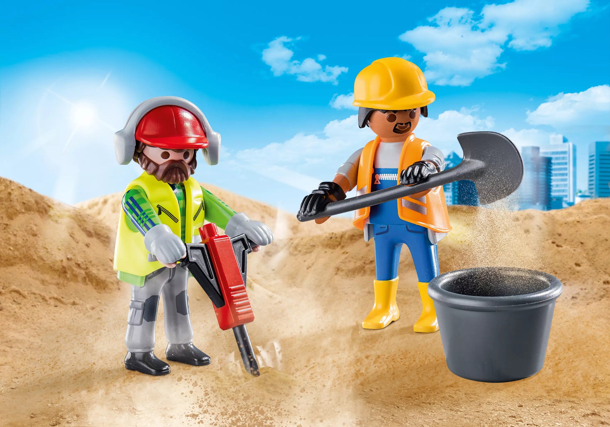 Playmobil 70272 City Action DuoPack Zwei Bauarbeiter - plegobil