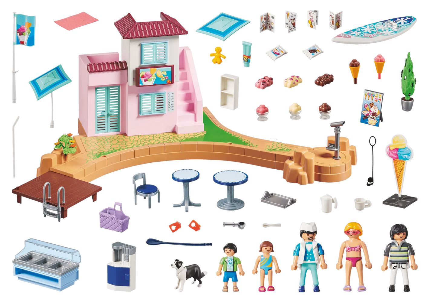 Playmobil 70279 Family Fun Eisdiele am Hafen - plegobil