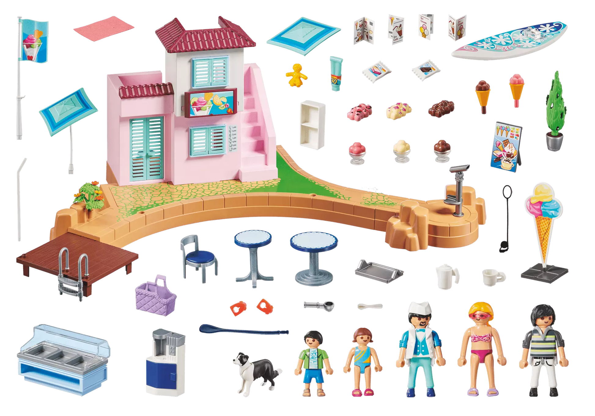 Playmobil 70279 Family Fun Eisdiele am Hafen - plegobil
