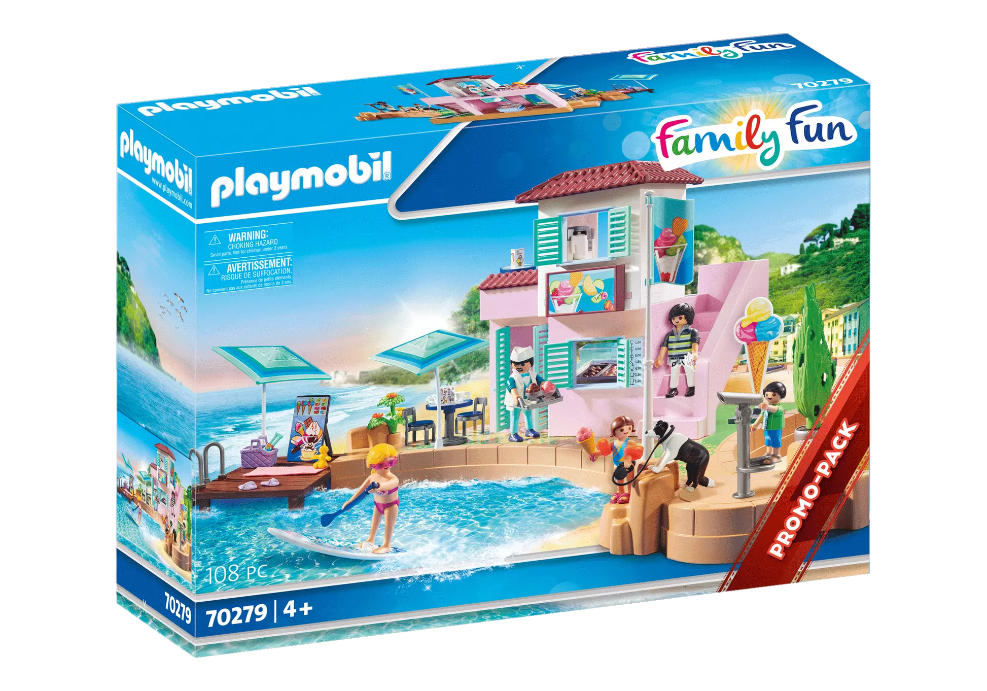Playmobil 70279 Family Fun Eisdiele am Hafen - plegobil