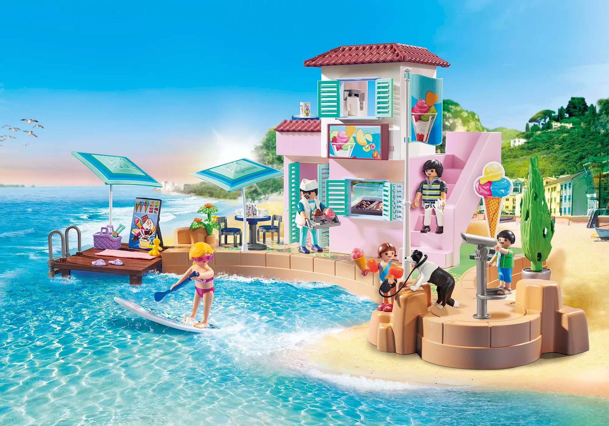 Playmobil 70279 Family Fun Eisdiele am Hafen - plegobil