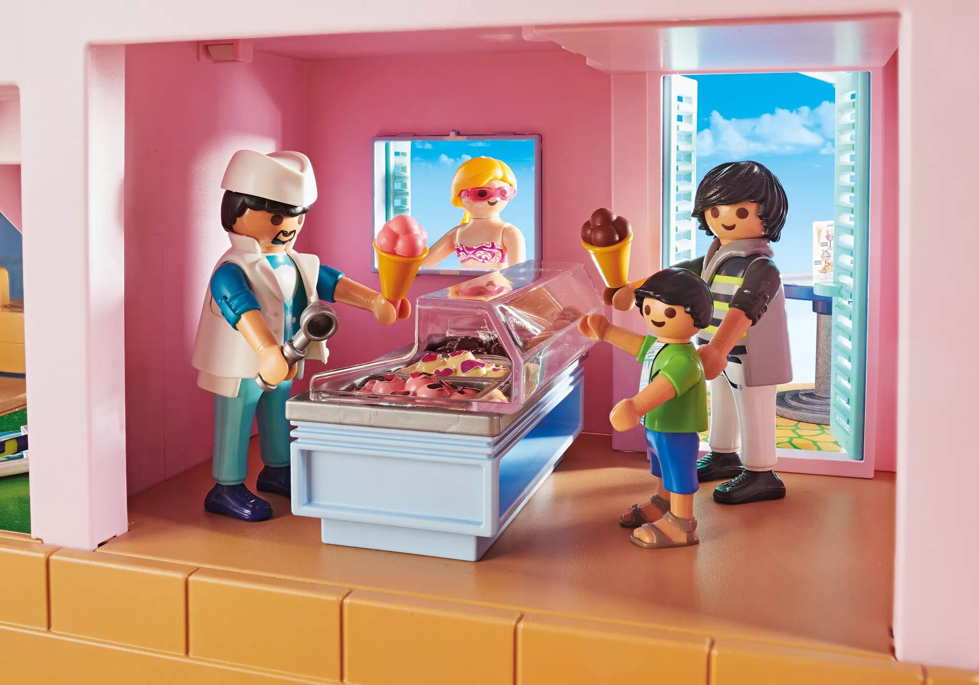 Playmobil 70279 Family Fun Eisdiele am Hafen - plegobil