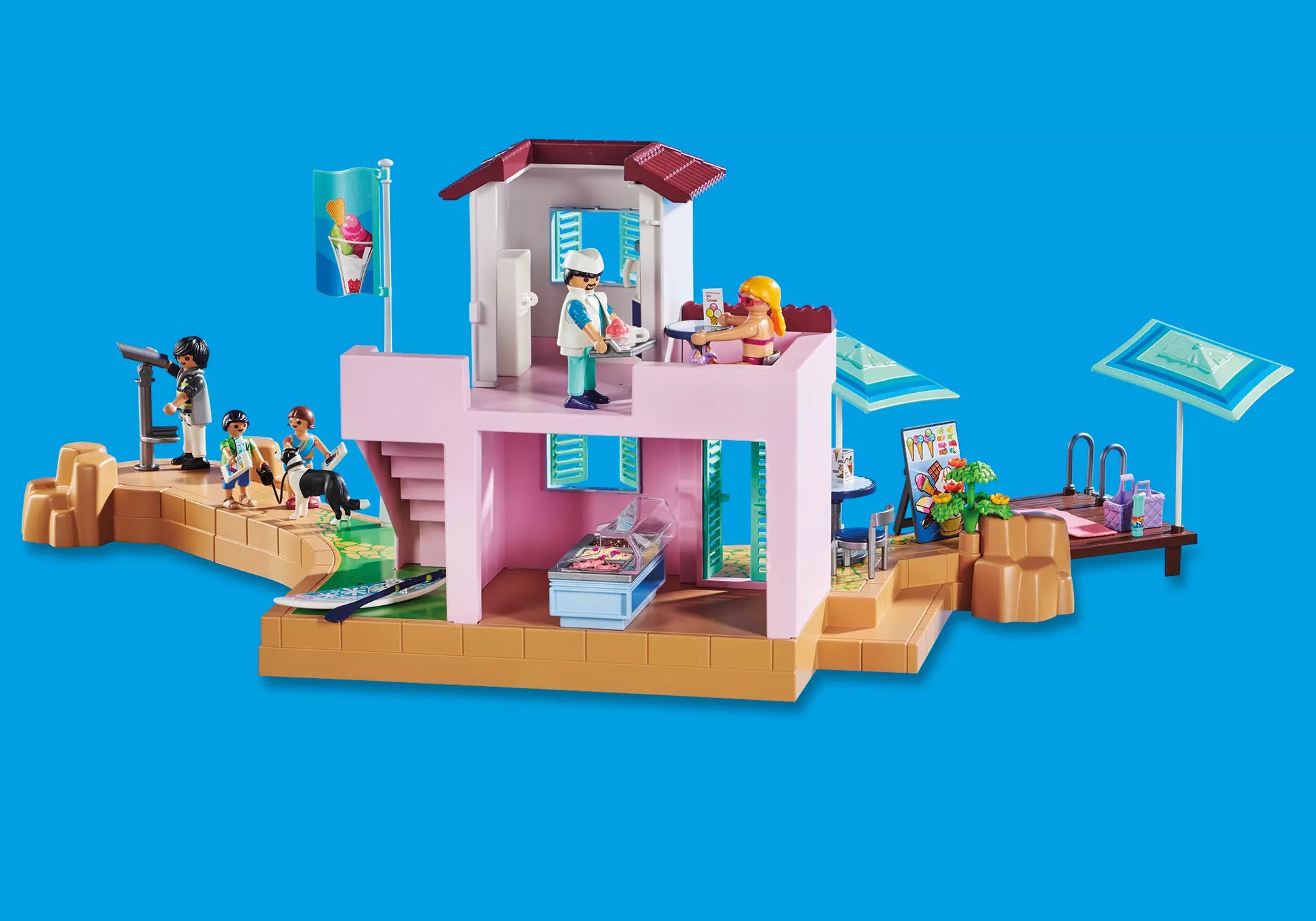 Playmobil 70279 Family Fun Eisdiele am Hafen - plegobil