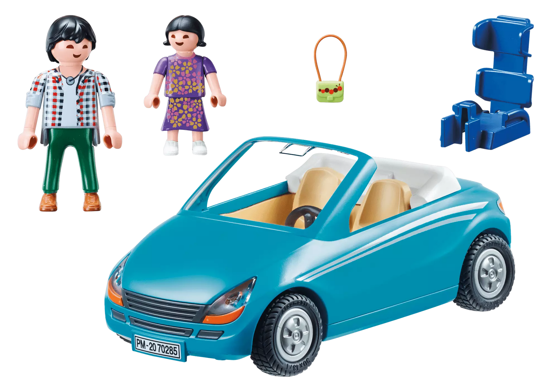 Playmobil 70285 City Life Papa und Kind mit Cabrio - plegobil