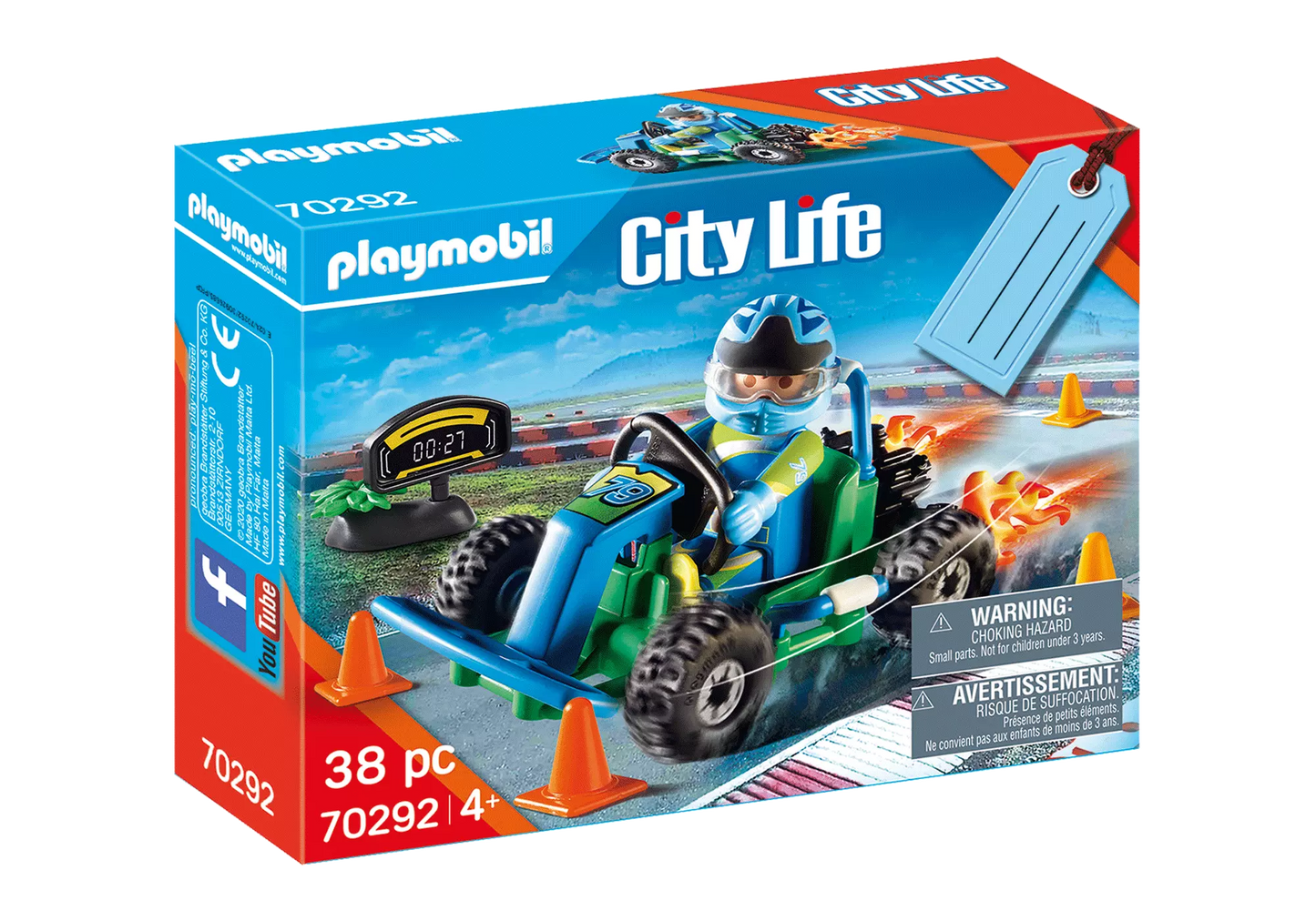 Playmobil 70292 City Life Geschenkset Go Kart Rennen - plegobil