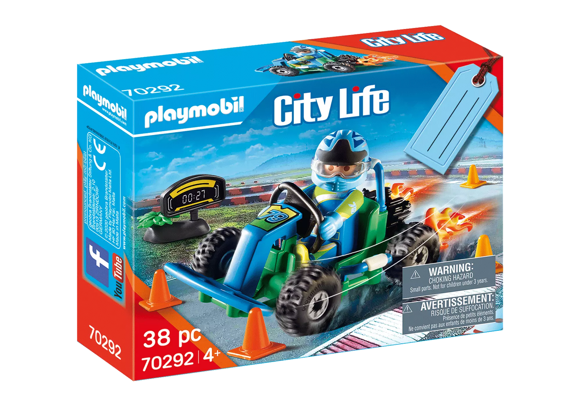 Playmobil 70292 City Life Geschenkset Go Kart Rennen - plegobil