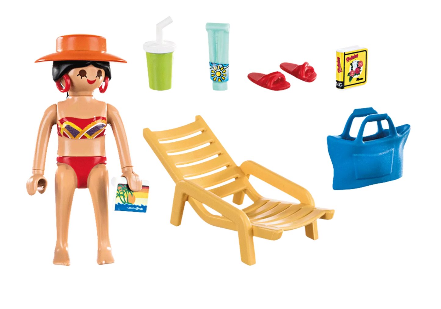 Playmobil 70300 Special Plus Urlauberin mit Liegestuhl - plegobil