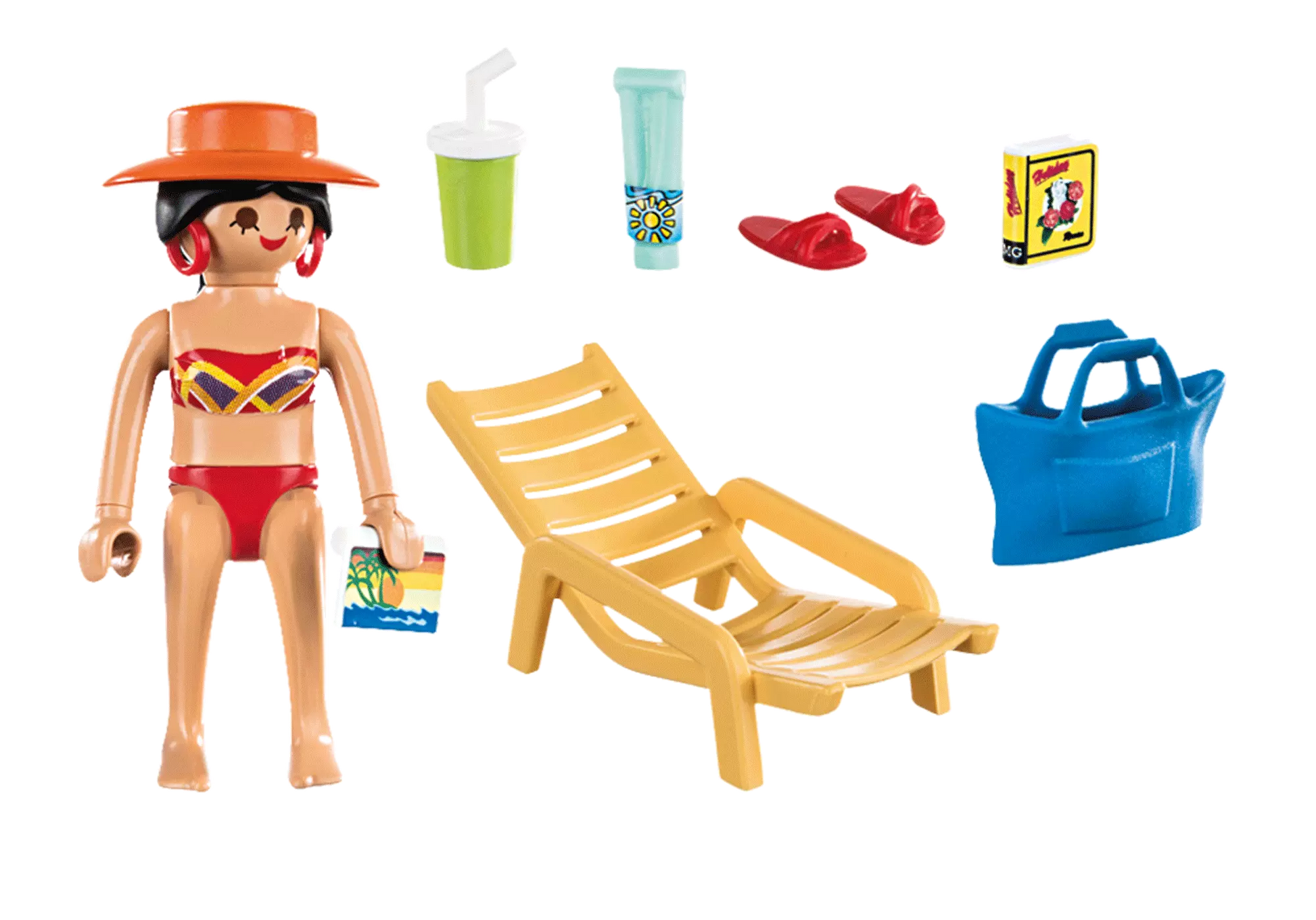 Playmobil 70300 Special Plus Urlauberin mit Liegestuhl - plegobil