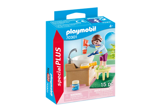 Playmobil 70301 Special Plus Mädchen beim Zähneputzen - plegobil