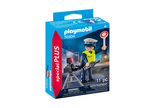 Playmobil 70304 Special Plus Polizist mit Radarfalle - plegobil