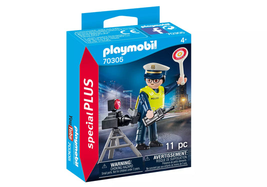 Playmobil 70305 Special Plus Polizist mit Radarfalle - plegobil