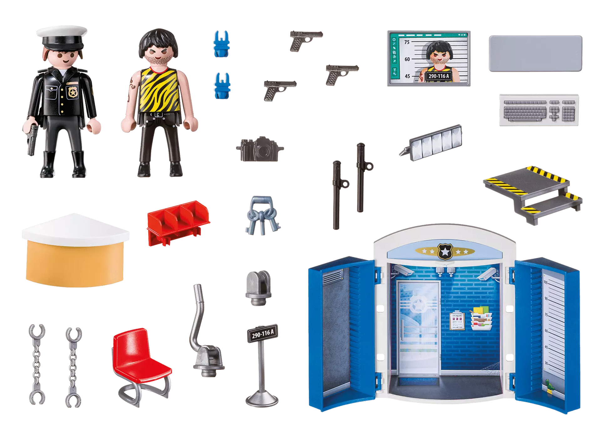 Playmobil 70306 City Action Spielbox In der Polizeistation - plegobil
