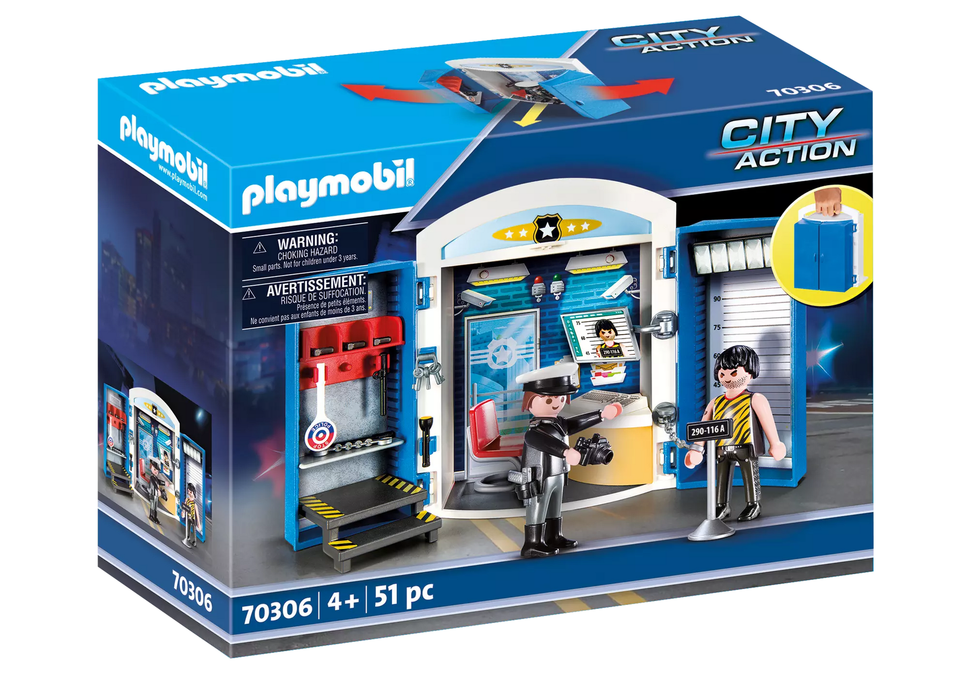 Playmobil 70306 City Action Spielbox In der Polizeistation - plegobil