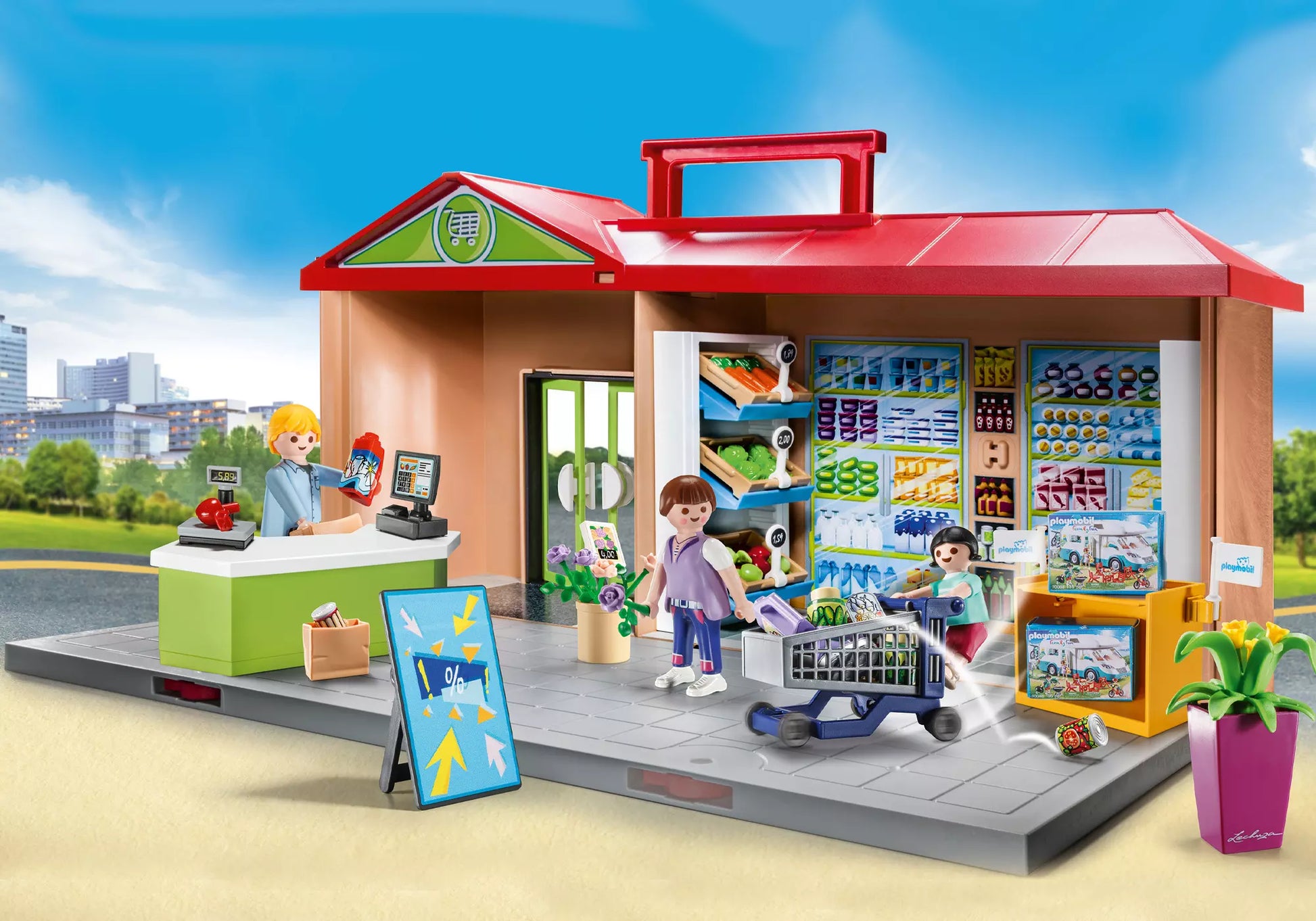 Playmobil 70320 City Life Mitnehm Supermarkt - plegobil