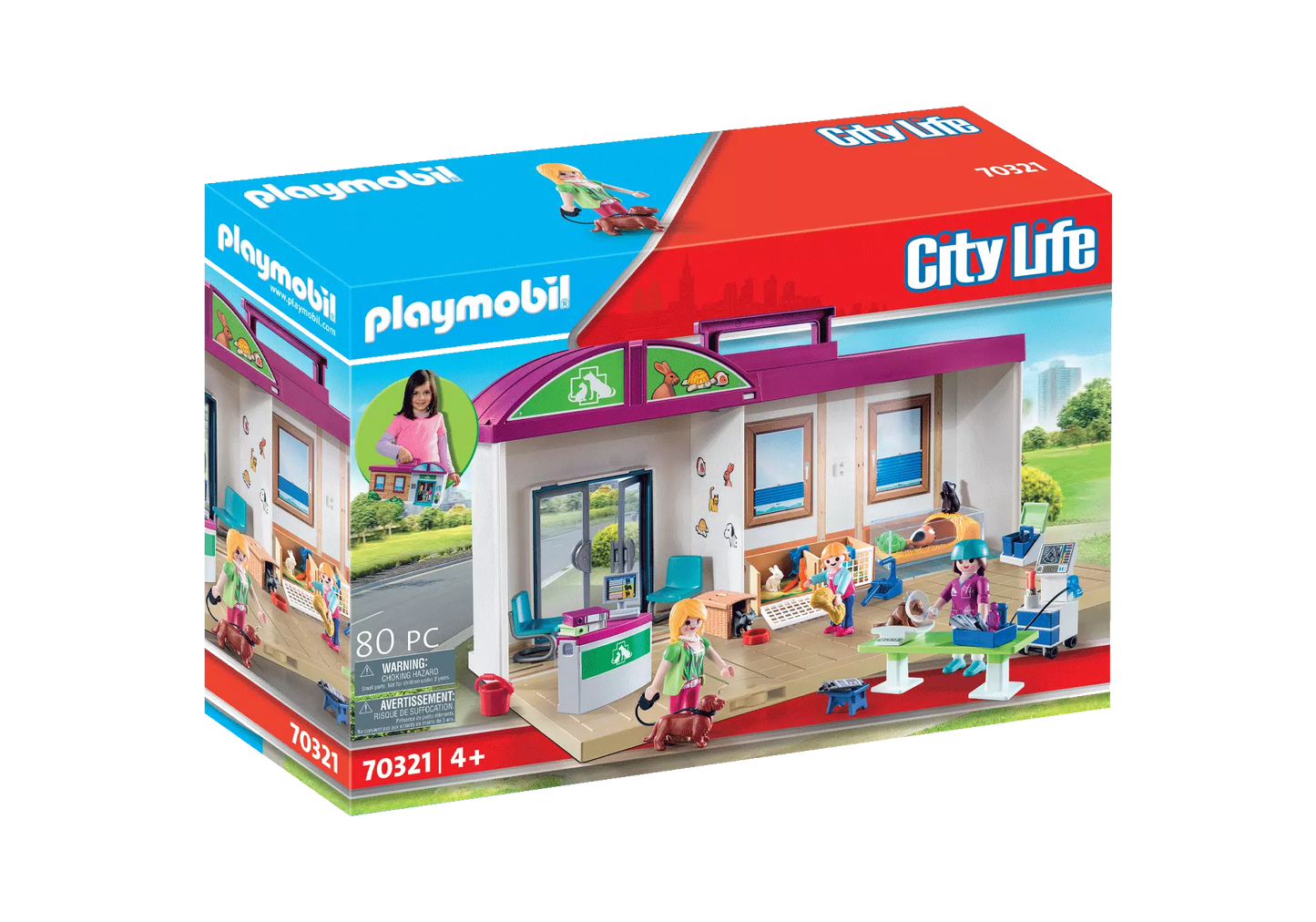 Playmobil 70321 City Life Mitnehm Tierklinik - plegobil