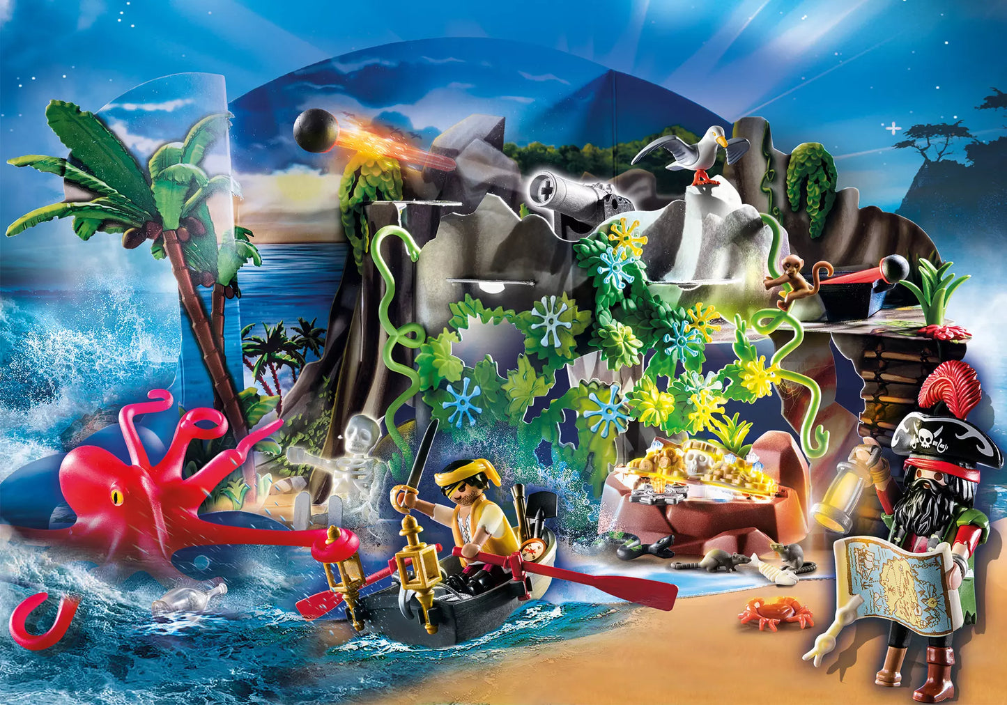 Playmobil 70322 Adventskalender Schatzsuche in der Piratenbucht - plegobil