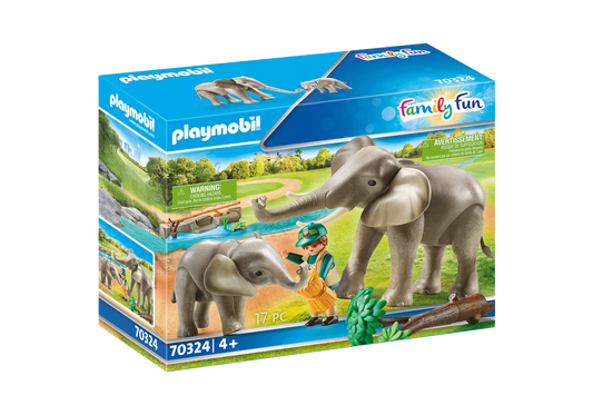 Playmobil 70324 Family Fun Elefanten im Freigehege - plegobil
