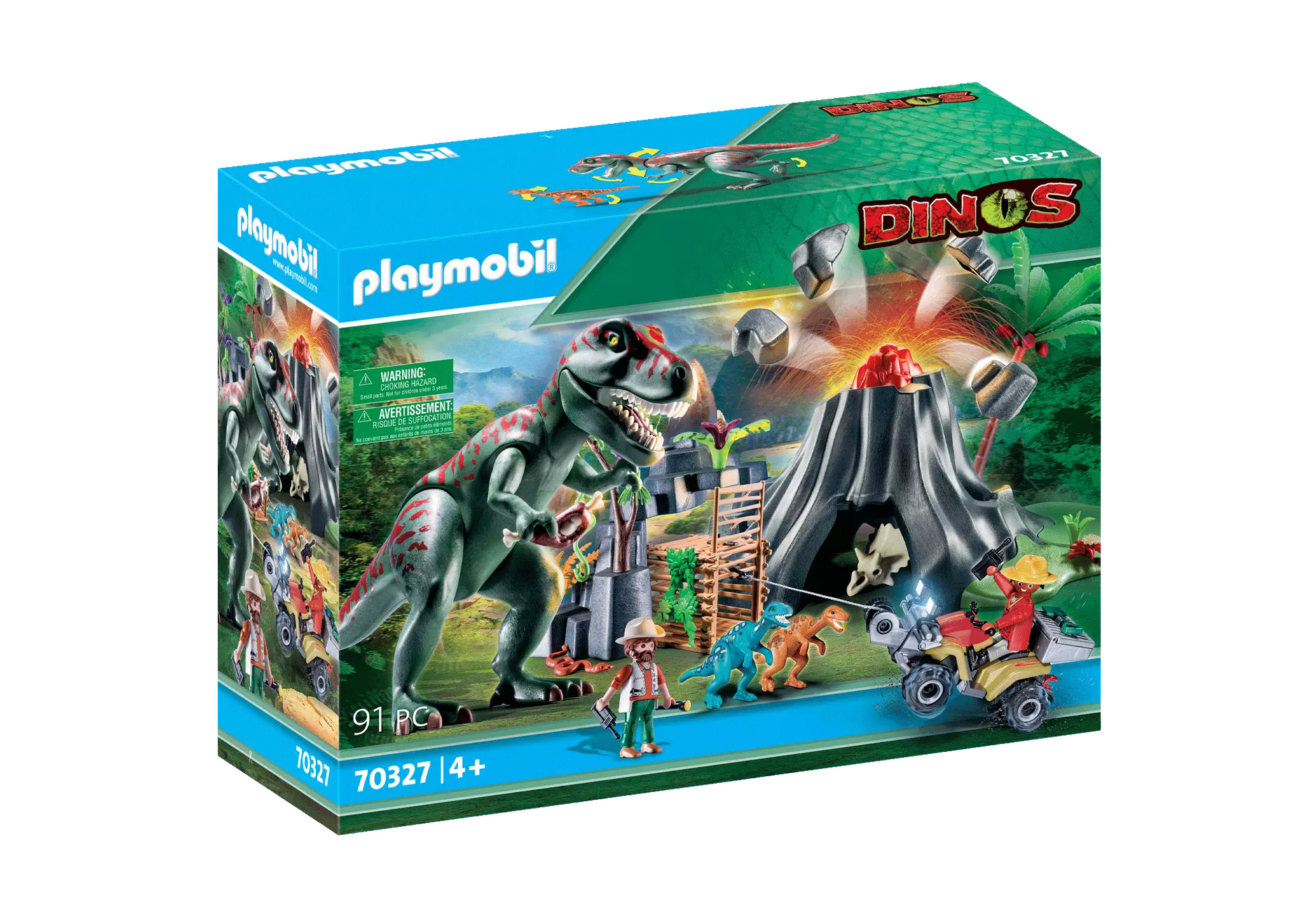 Playmobil 70327 Dinos XXL T-Rex Dinosaurier mit Vulkanausbruch - plegobil