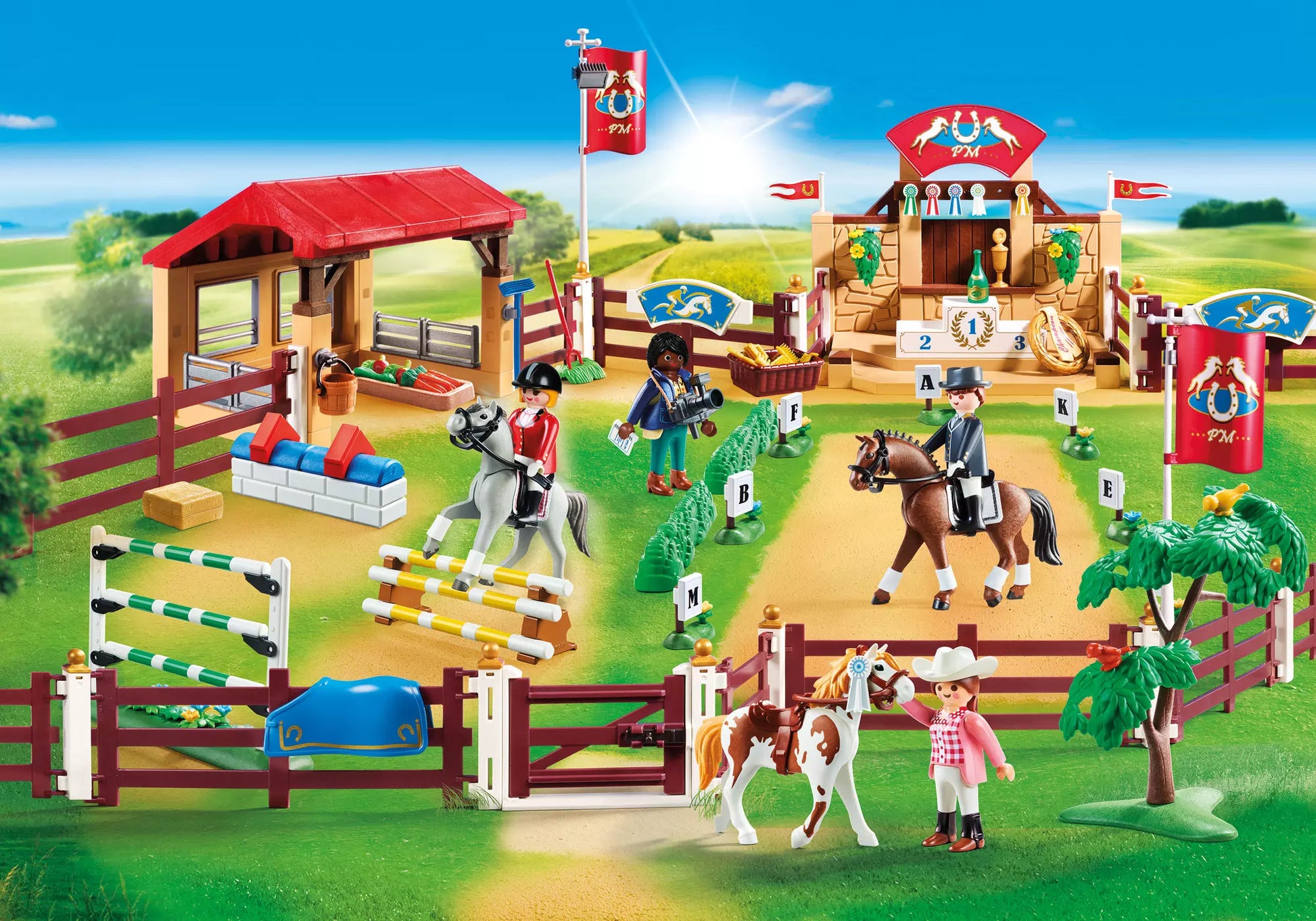 Playmobil 70337 Country Großer Reitturnierplatz - plegobil