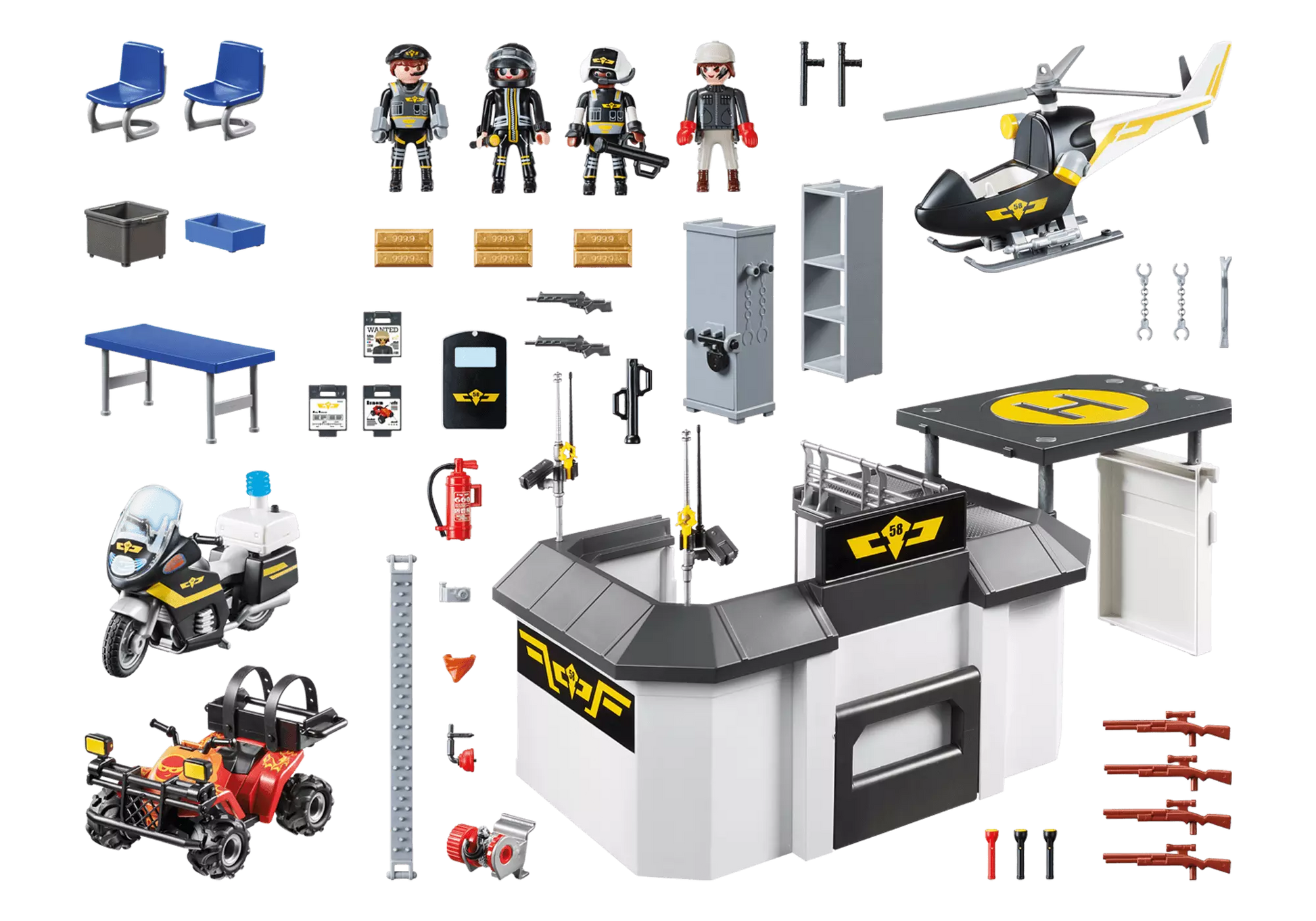 Playmobil 70338 City Action Mitnehm SEK Zentrale - plegobil