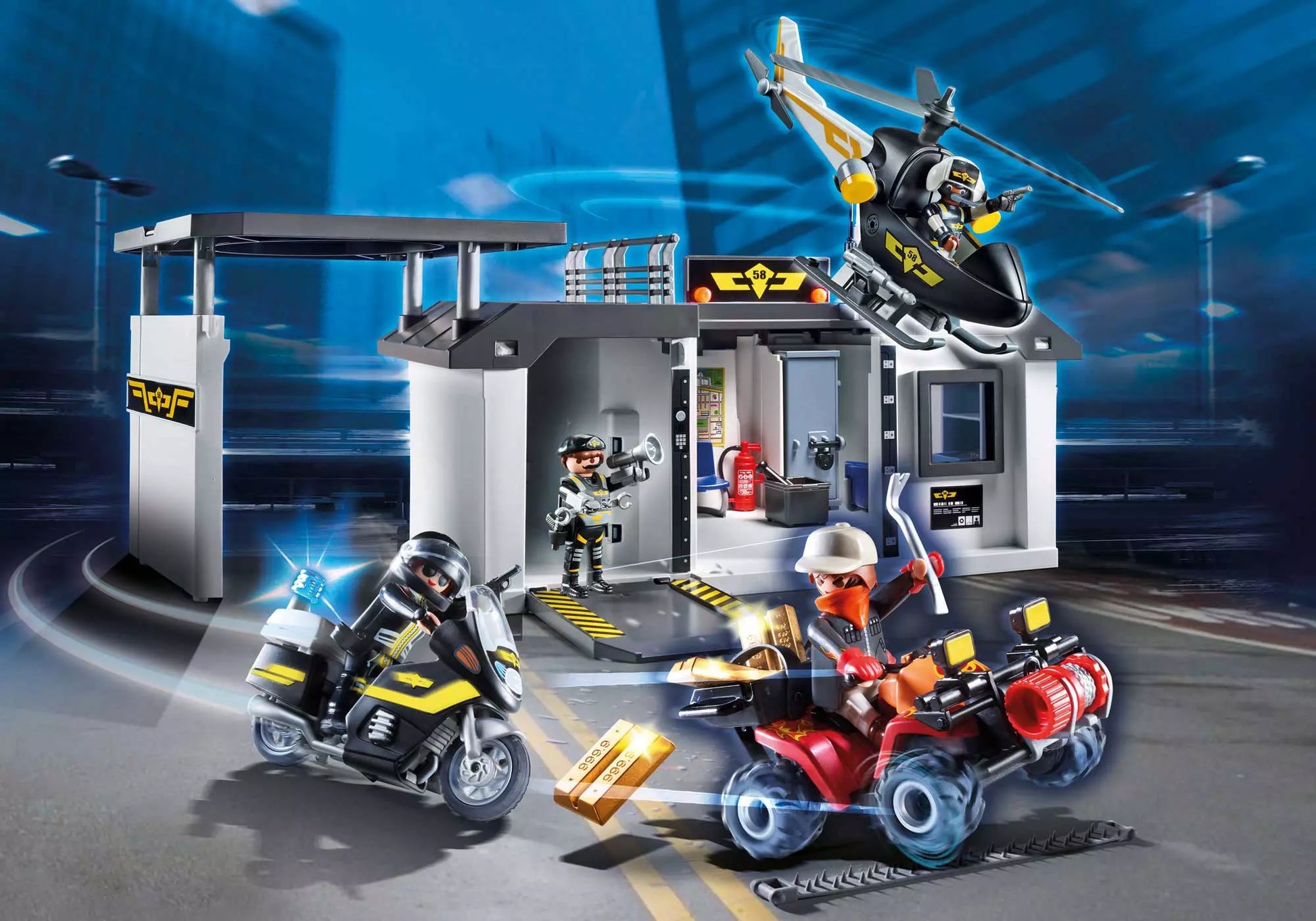 Playmobil 70338 City Action Mitnehm SEK Zentrale - plegobil