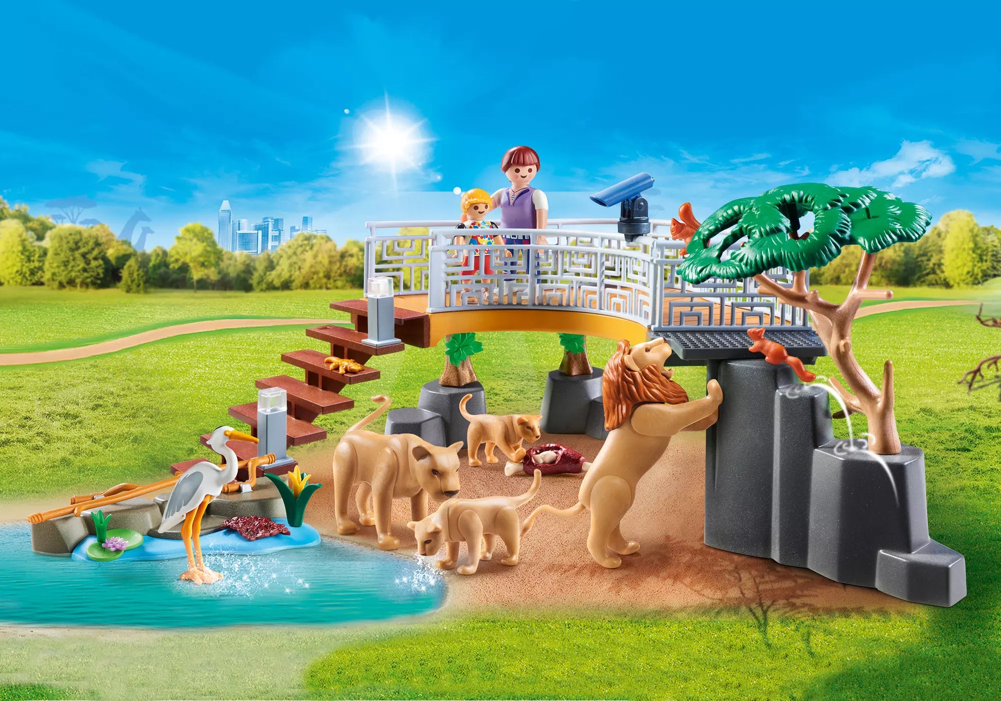 Playmobil 70343 Family Fun Löwen im Freigehege - plegobil