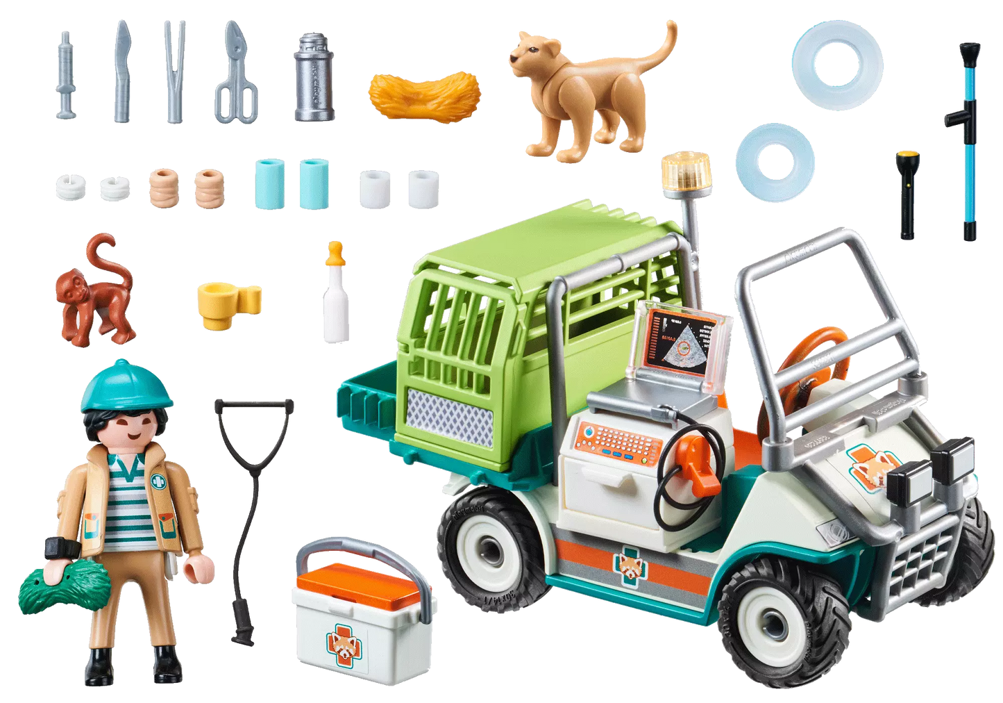 Playmobil 70346 Family Fun Zoo-Tierarzt mit Fahrzeug - plegobil