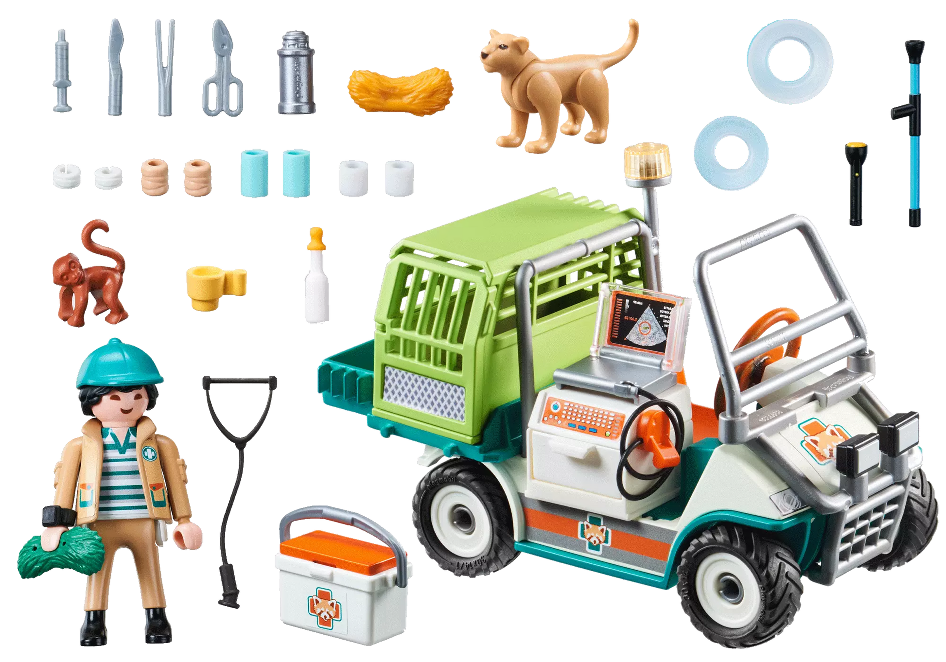 Playmobil 70346 Family Fun Zoo-Tierarzt mit Fahrzeug - plegobil