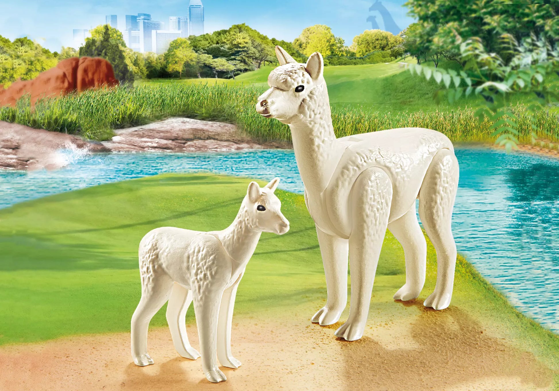 Playmobil 70350 Family Fun Alpaka mit Baby - plegobil
