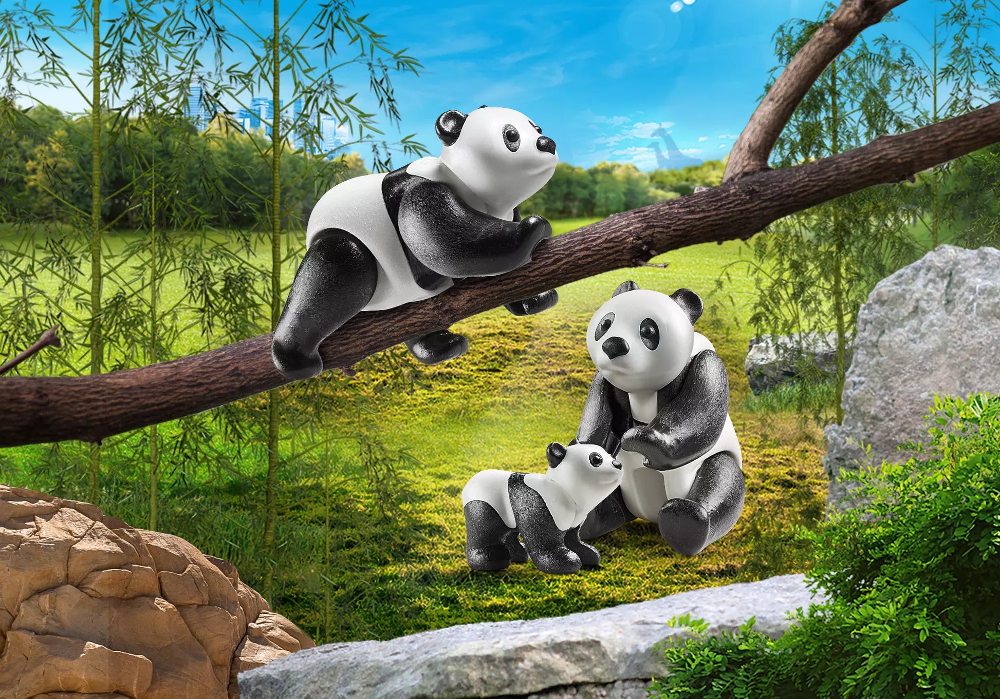Playmobil 70353 Family Fun 2 Pandas mit Baby - plegobil