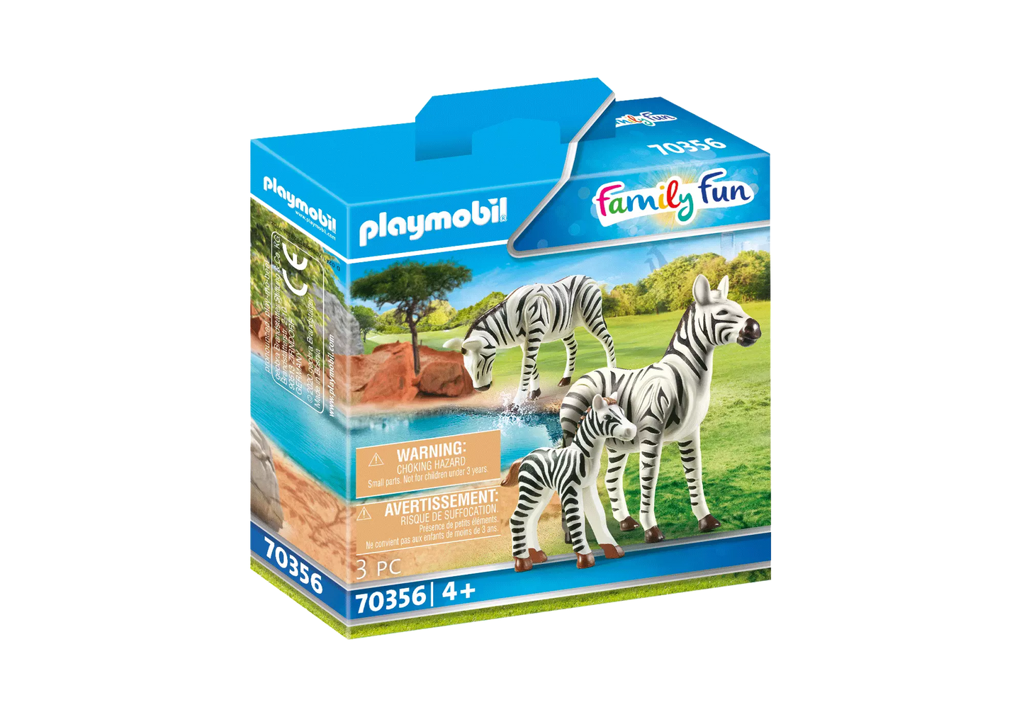 Playmobil 70356 Family Fun 2 Zebras mit Baby - plegobil