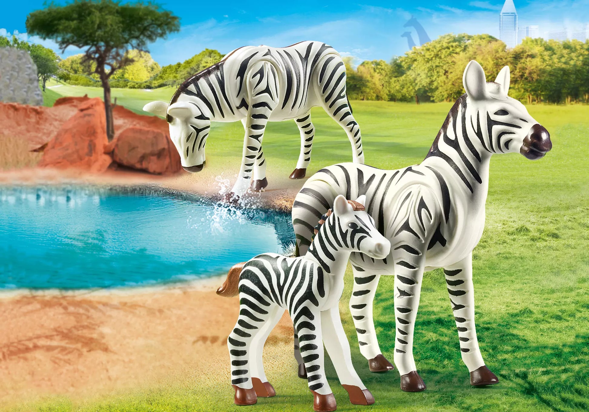 Playmobil 70356 Family Fun 2 Zebras mit Baby - plegobil