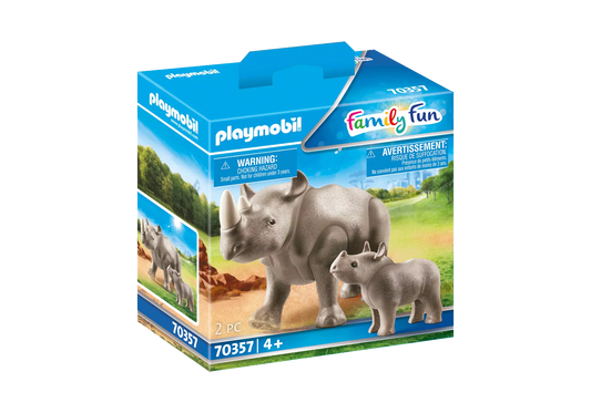 Playmobil 70357 Family Fun Nashorn mit Baby - plegobil