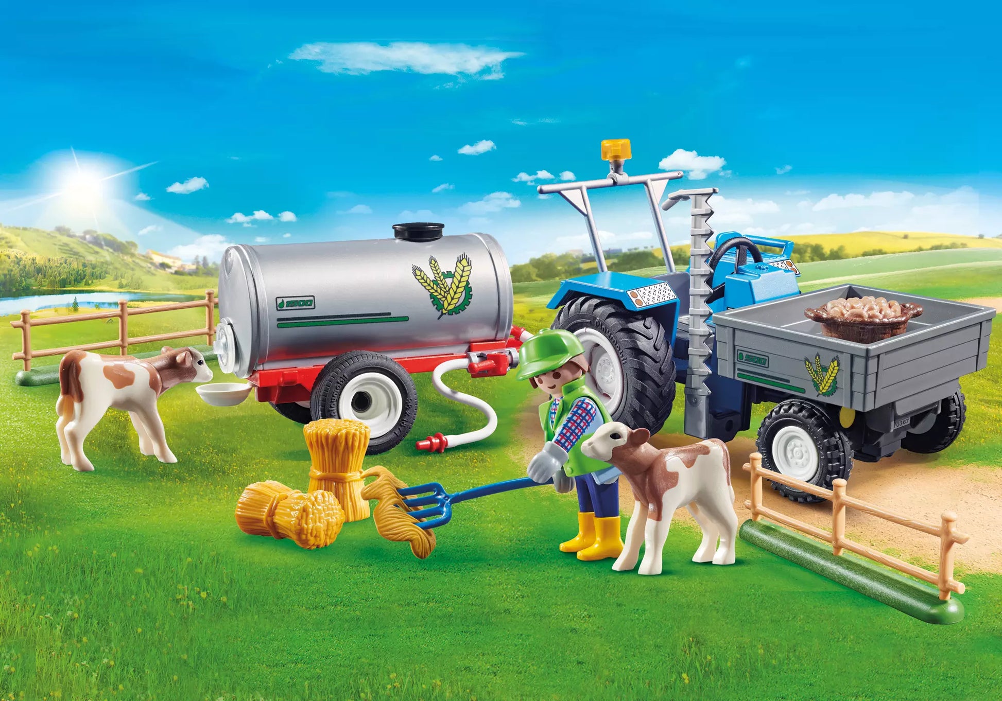 Playmobil 70367 Country Ladetraktor mit Wassertank - plegobil